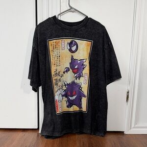 Pokémon Gengar Vintage-Style Black Pokemon Gengar Graphic Tee xl